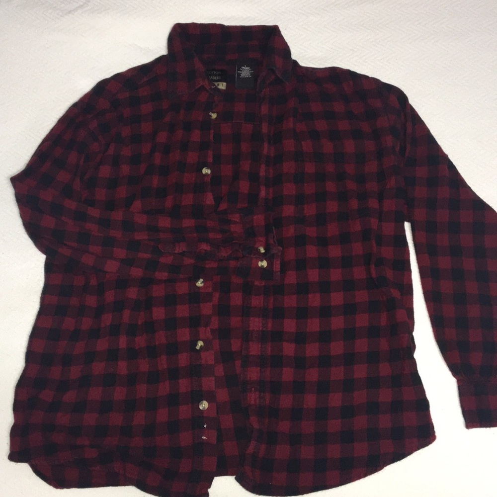 Red and black men’s flannel
